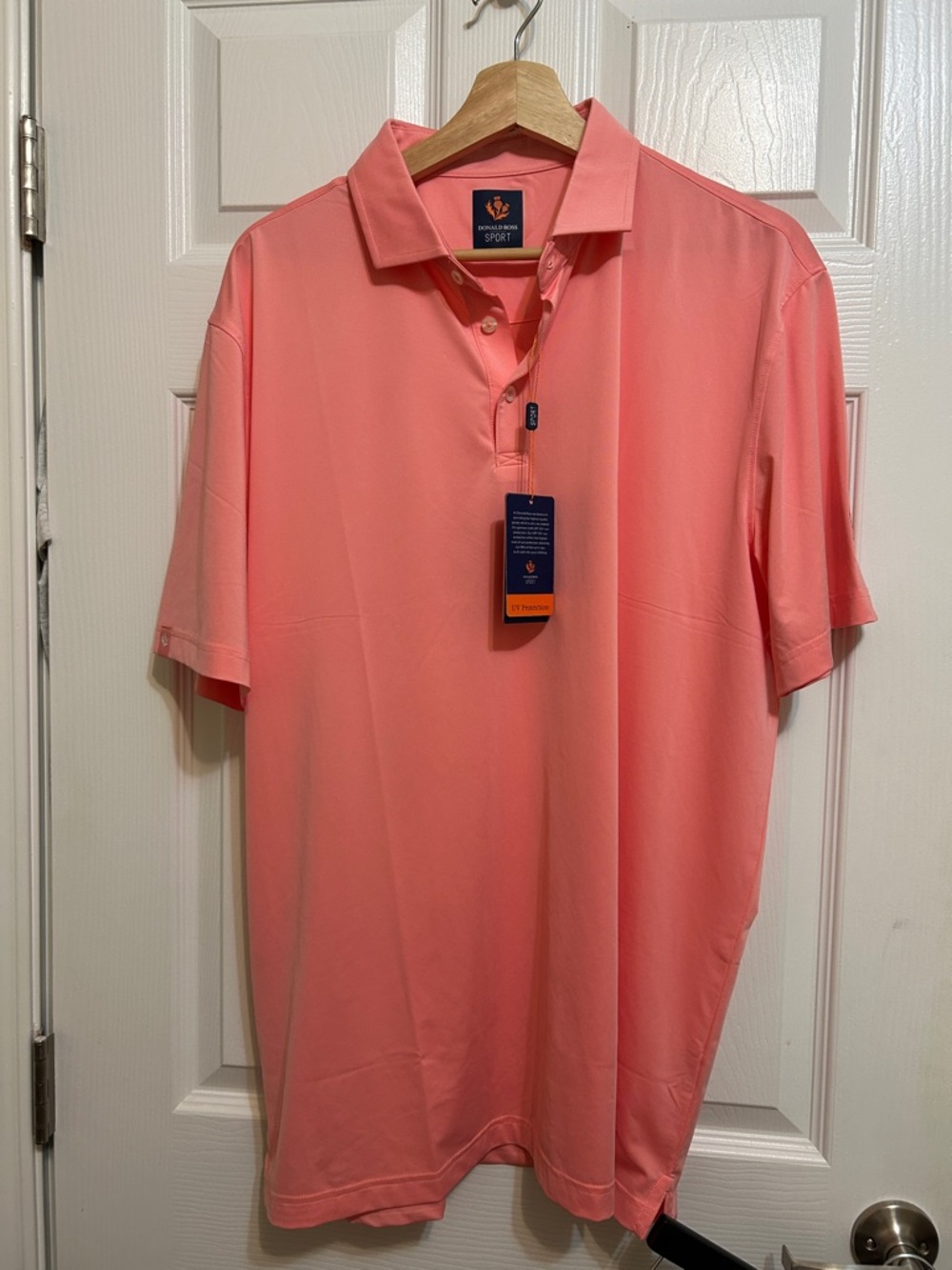 NWT Donald Ross XL Coral Performance Polo